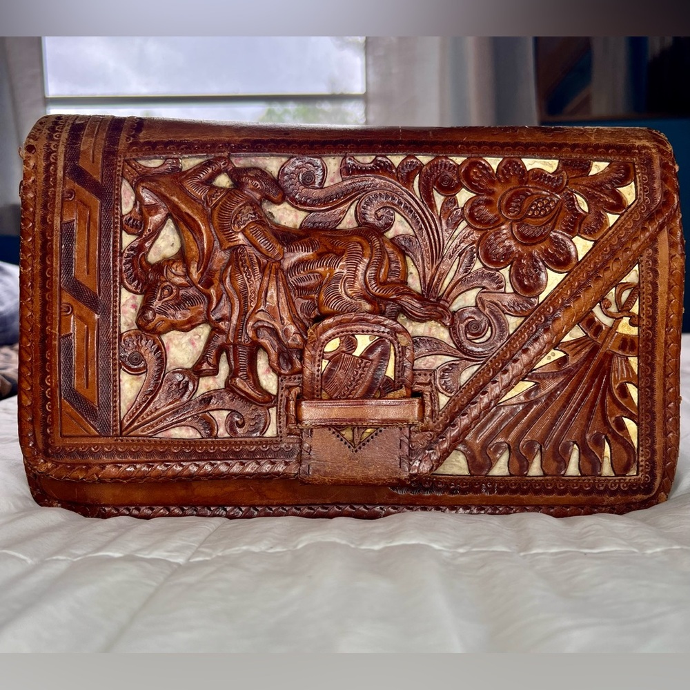 VINTAGE Spanish Revival Clutch Bag